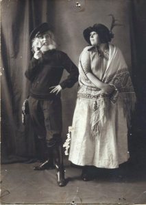 Alice Cross and Mary Collins in costume