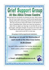 Grief  Support Group @ The Alice Cross Centre