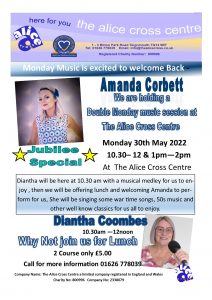 Monday music Jubilee Special @ The Alice Cross Centre