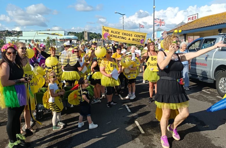 Alice Cross at the Teignmouth Carnival
